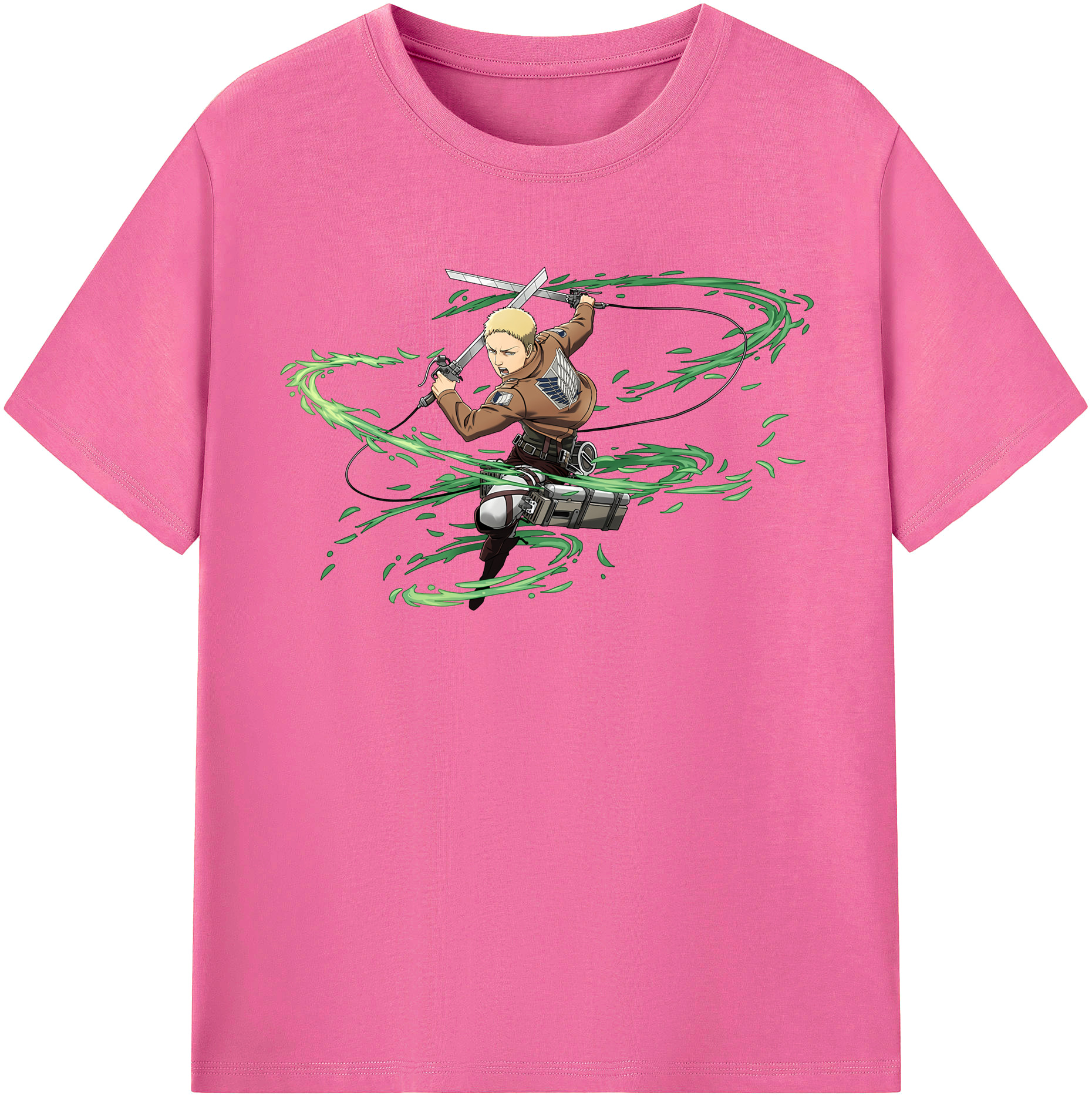 （画像用） 進撃の巨人 ライナー・ブラウン Attack on Titan Reiner Braun レディースカジュアルプリントTシャツ（綿100％）